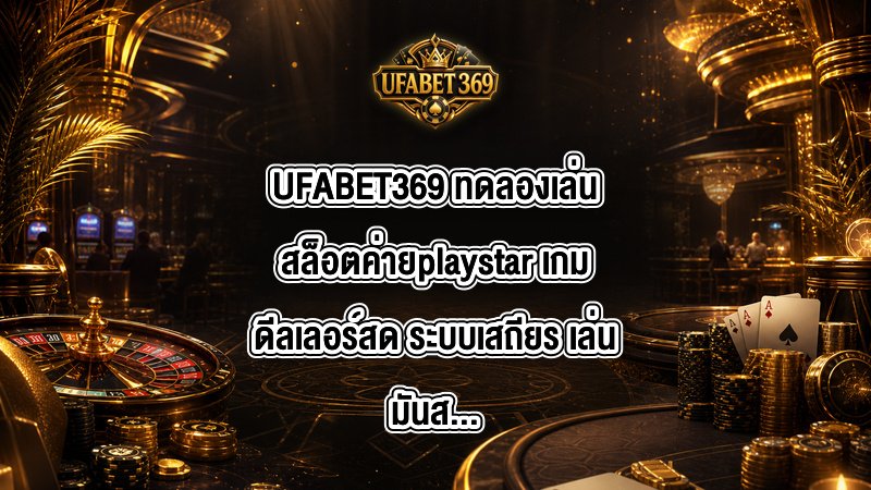 UFABET369 ทดลองเล่นสล็อตค่ายplaystar